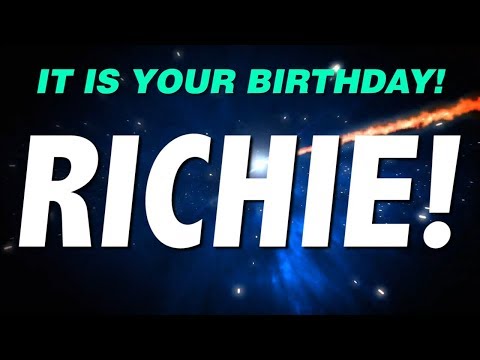 HAPPY BIRTHDAY RICHIE! This is your gift.