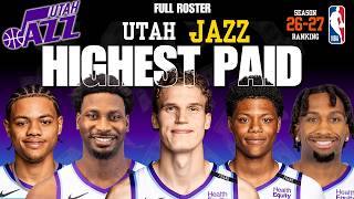 🔥 Utah Jazz Full Roster & Salaries 2026-27 | NBA Payroll!