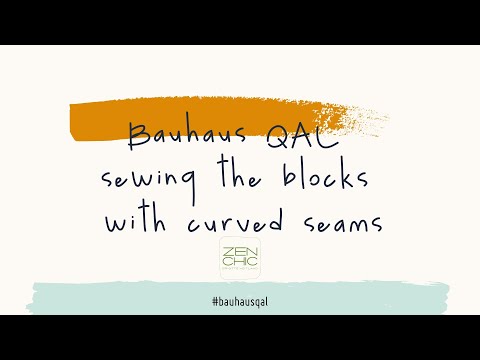 Free Quilt Along Bauhaus | part 6 - Curved Seams