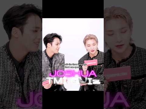 Mingyu exposing joshua😅😆"I can speak 3 languages" #seventeen#mingyu#joshua