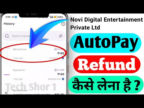 Digital Entertainment Private Limited AutoPay Refund kaise le | novi digital entertainment Pvt Ltd