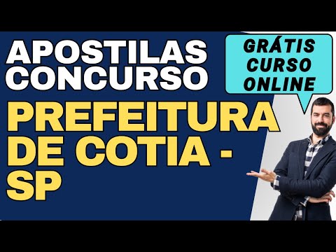Baixar Apostilas Concurso Prefeitura de Cotia SP Grátis Curso Online