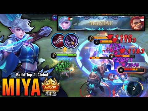 Almost SAVAGE!! Monster Sidelane Miya with LifeSteal Build Be Like - Build Top 1 Global Miya ~ MLBB