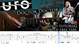 UFO - Doctor Doctor intro guitar lesson (with tablatures and backing tracks)