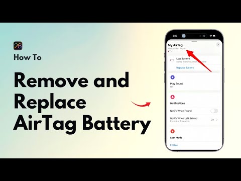 How to Remove and Replace the Battery in your AirTag