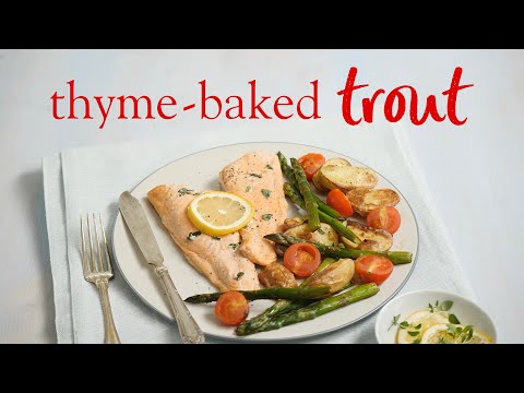 Slimming World syn-free thyme baked trout & asparagus recipe - FREE