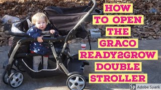How to Open the Graco Ready2Grow Click Connect Double Stroller :: Graco Click Connect Travel System