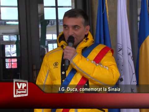 I.G. Duca, comemorat la Sinaia