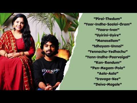 GV Prakash and Saindhavi Melody Hits | Love Songs Jukebox | Tamil Songs - Tamil Music Castle