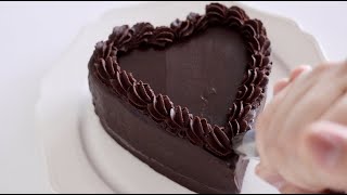 生クリーム・バターなしで作るチョコレートガナッシュケーキのレシピ ラッピングあり バレンタインデーに