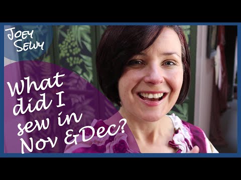 What did I sew in Nov and Dec? I finally made some things!!!