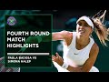 Paula Badosa vs Simona Halep | Match Highlights | Wimbledon 2022