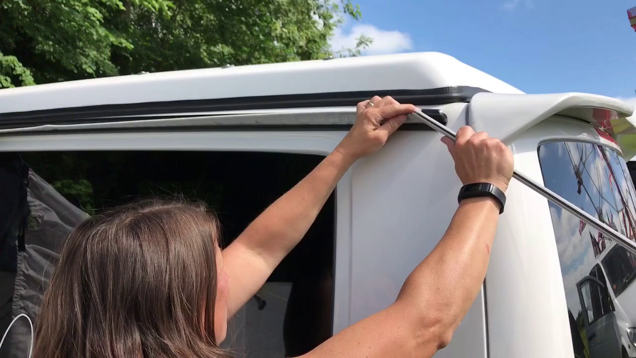 Watch video How To Attach a Campervan Driveaway Awning Now How To Attach a Campervan Driveaway Awning