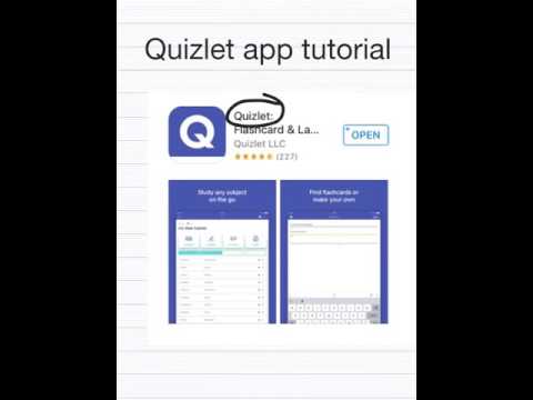 Screenshot of video: Quizlet App