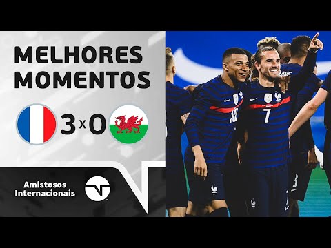 Gols e lances de França x País de Gales