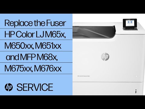 Replace the Fuser | HP Color LaserJet M65x, M650xx, M651xx and MFP M68x, M675xx, M676xx | HP