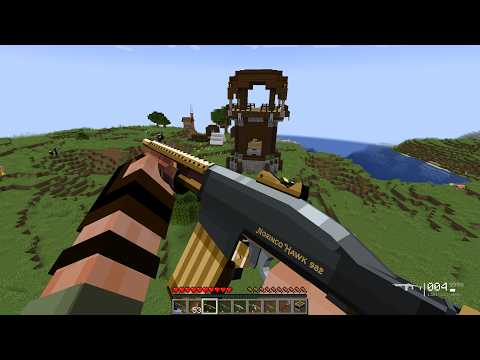 Destroying a Pillager Outpost with Modern Weapons (Full Military Assault)