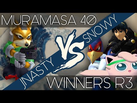 Muramasa 40 - JNasty (Fox) vs LFG | Snowy (Falco, Jigglypuff, Marth) - WR3