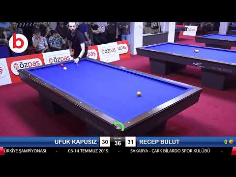 UFUK KAPUSIZ & RECEP BULUT Bilardo Maçı - SAKARYA ÖZPAŞ CUP 2019-2.TUR