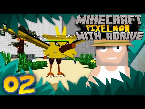 LEGENDARY GIFT! Minecraft PIXELMON with aDrive! Ep02 - PocketPixels Red Let's Play!