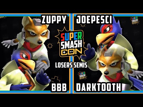SSC 2022 Losers Semis - Zuppy & BBB Vs. Joepesci & Darktooth - Smash Melee Tournament