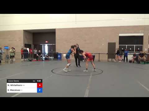 57 Kg Consolation - Ngao Shoua Whitethorn, Mn Vs Sofia Macaluso, Ny