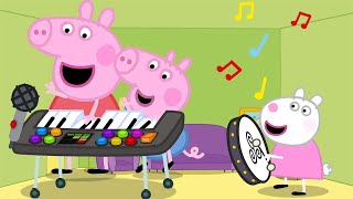 Making Music | Peppa Learns To Make a Musical Instrument | Family Kids Cartoon