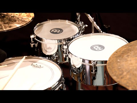 Meinl MIT810CH 8” & 10” Mini Timbales – Chrome 2026 - Chrome image 10
