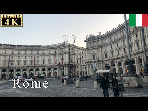 🇮🇹Rome Winter Walk - Castro Pretorio District -【4K 60fps】