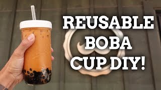 DIY Reusable Boba Cup - Zero Waste Sustainable Life