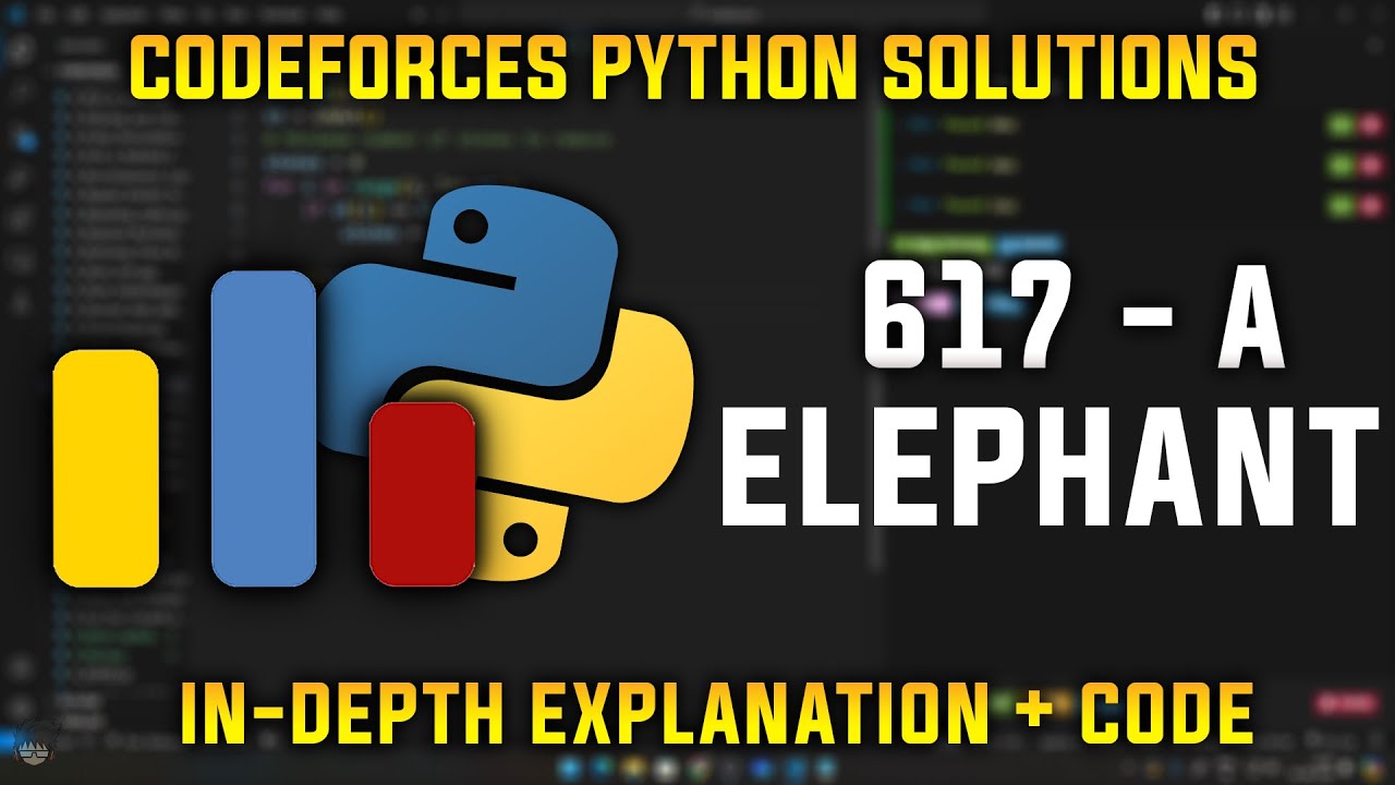 617A | Elephant | Codeforces Python Solutions | Explanation + Walkthrough
