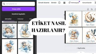 🌸 Ücretsiz Etiket Nasıl Hazırlanır ?  |  Sargılı Madlen Çikolata Etike