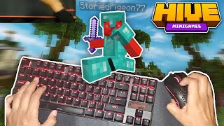 Handcam + keyboard and mouse sounds (Hive Skywars)