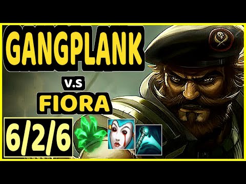 AYEL (GANGPLANK) vs FIORA - 6/2/6 KDA TOP GAMEPLAY - BR Ranked GRANDMASTER