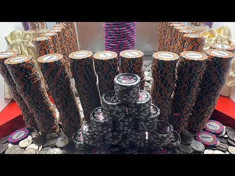 Massive wall holding back millions inside the high limit coin pusher