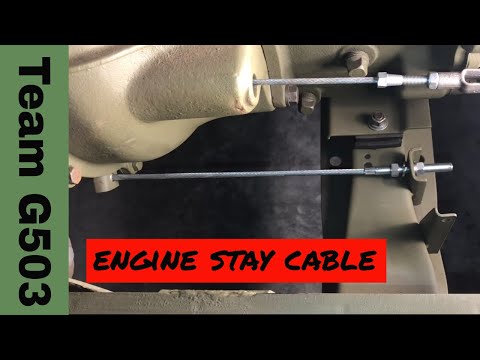 Installing The Engine Stay Cable On A Willys MB G503 TV