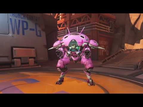 RAW VIDEO | OVERWATCH | DVA | CLASSIC | BUNNY HOP | EMOTE | GIBRALTAR