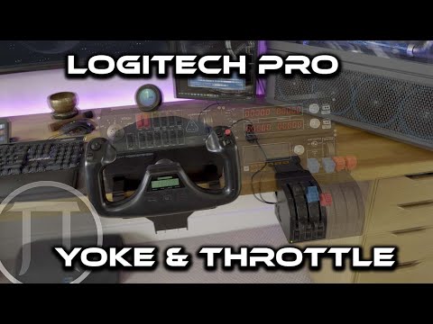 Logitech Pro Flight Yoke System Skraidymo simuliatorius video