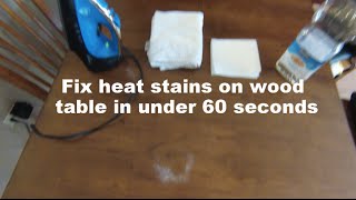 How To: Get Rid of Heat Stains on Wood Tables