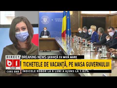 SEDINTA CU MIZA MARE - TICHETELE DE VACANTA, PE MASA GUVERNULUI_Stiri b1_10 februarie 2021