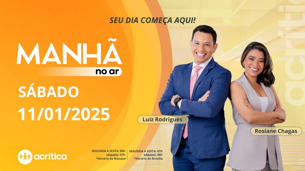 MANHÃ NO AR | AO VIVO | 11/01/2025