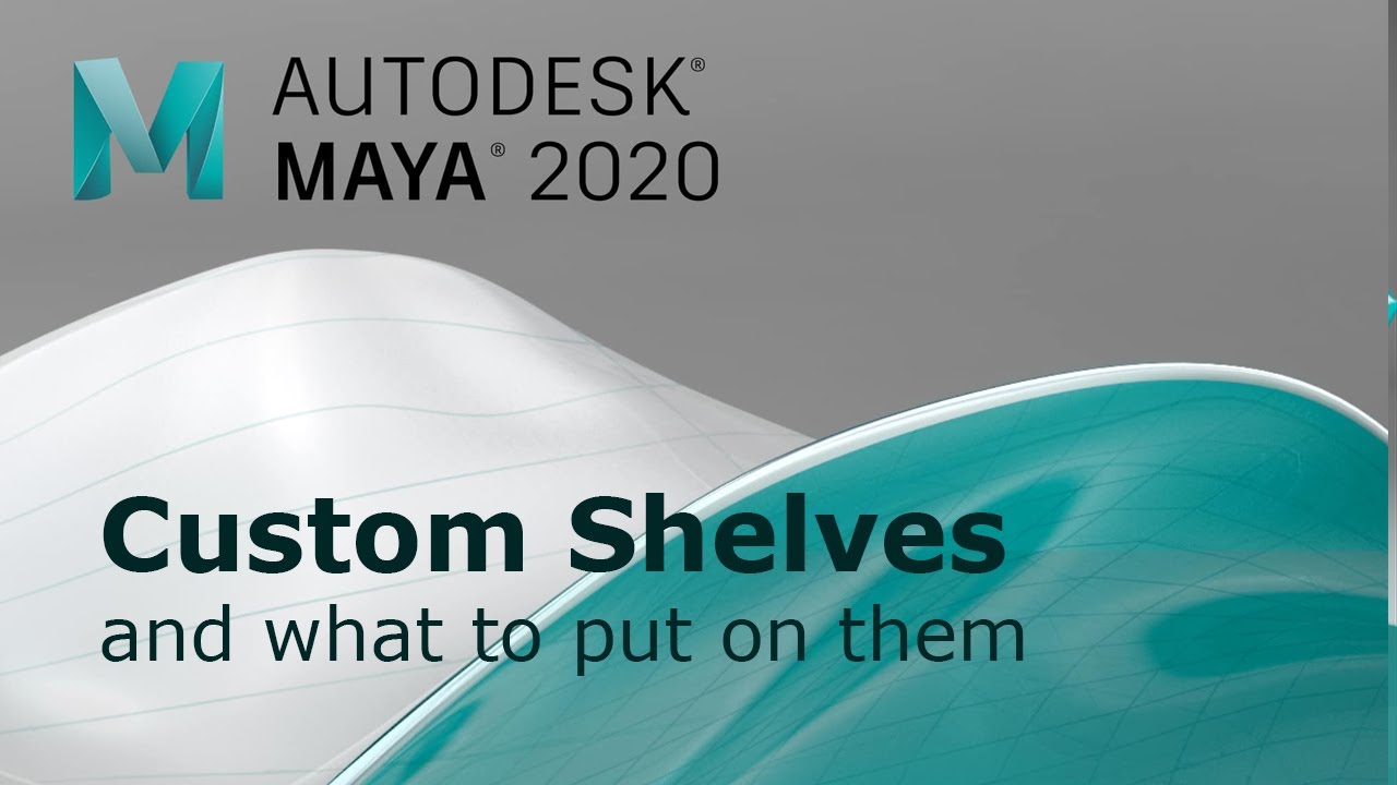 Maya 2020 custom shelf with scripts