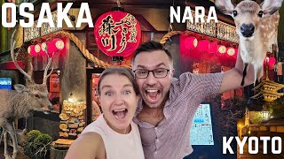 OSAKA, KYOTO, NARA Travel Guide. Temples, Japanese Food & Cute Deer