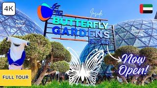 NOW OPEN! Inside The Butterfly Gardens Abu Dhabi! (NEW) SPECTACULAR Indoor Attractions Tour 4K 🇦🇪
