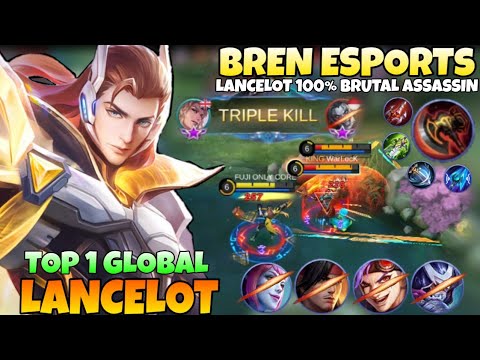 Insane Fast Hand Lancelot Bren Esports Wipe out All Enemies | Top 1 Global Lancelot | Mobile legends