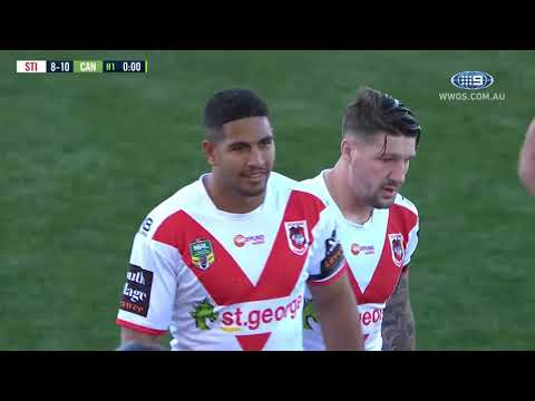 NRL Highlights: St George Dragons v Canberra Raiders - Round 11