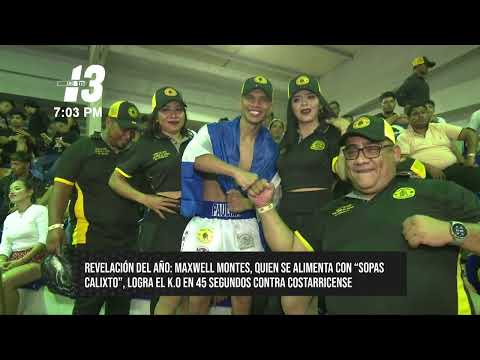 Maxwel Montes, «arrecho» a las Sopas Calixto, noquea a tico en 45 segundos