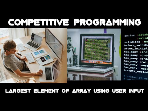 3 Largest Element in an Array Using User Input