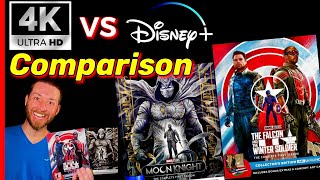 Falcon & The Winter Soldier MOON KNIGHT TV series 4K UHD Blu Ray vs Disney+ Image Comparison Reviews