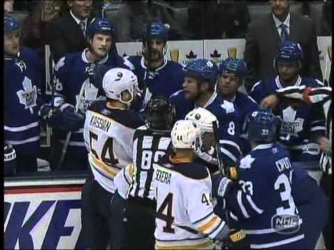 Sabres vs. Maple Leafs 9/27/2010 Hockey Fight (Part 1: Little Hockey Scrums in 6 seconds)